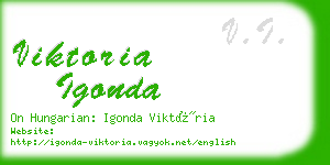 viktoria igonda business card